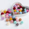 DAHI Pompons 120stk ca.2.5cm Bommeln zum Basteln Pom Pom Set in 12 Farben zum Basteln DIY Kreative Handwerk (120stk/2.5cm)