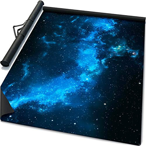 6' x 3' Mouse Pad Rubber Battle Mat: Space Wave + Bag