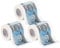 infactory WC-Rollen: 3 Rollen Retro-Toilettenpapier 100 D-Mark (Scherz-Klopapier, lustige Klopapier, Geschenkpapier)