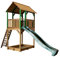 AXI Spielhaus Dory mit Sandkasten & grüner Rutsche | Stelzenhaus in Braun & grün aus FSC Holz für Kinder | Spielturm für den Garten..