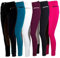 RL24 - Kinder-Reithose Flex Basicline | Reiterhose für Mädchen & Jungen | 3/4 Besatz aus Wildlederimitat | hautfreundlich, atmungsaktiv & elastisch | Reitleggings in Blau/Schwarz in Größe 146