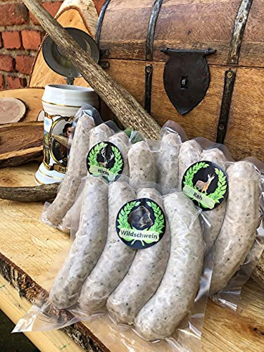 Wild Bratwurst Paket (Hirschbratwurst, Wildschweinbratwurst und Rehbratwurst)