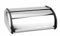 Tradineur - Panera de metal sobremesa con tapa corredera 33 x 24 x 15 cm. Contenedor para pan metálico, recipiente con tapa deslizante para almacenar pan, encimera, cocina