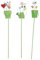 Hemoton 3 Stücke Metall Gartenstecker Blumentopf Stecker Pflanzenstecker Dekostecker Pflanzenetiketten Kräuterstecker Eisen Gartendeko Stecker Tiere für Landhaus Outdoor Terrassen Garten Deko