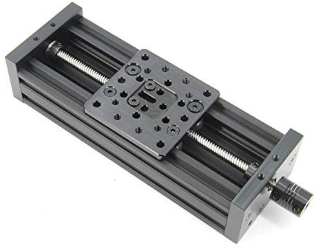 Zeberoxyz 200mm 4080U Z-axis Screw Slide Table Linear Actuator Kit Linear Module for 3D Printer and DIY CNC Router Parts X Y Z Axis (200mm)