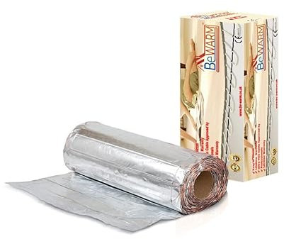 BeWarm Electric Underfloor Heating Mat Kit for Laminate or Wood Flooring, 17m2