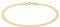 Ardeo Aurum Damen Armband aus 375 Gold Gelbgold flache Schlangenkette 3,0 mm Breite und 18 cm Länge mit Sicherheitsverschluss
