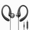 PHILIPS Over The Ear Earbuds, Flexible Wrap Around Earbuds, Around Ear Headphones with Mic Behind The Ear Headphones, Perfect for Sports, Running, Exercise, Gym (Black)