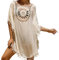 Strandkleid Damen Strandponcho Chiffon Sommer Badeanzug Bikini Cover-Ups mit Quasten, Boho Strandtunika, Transparent Strandurlaub Badeanzug, Bikini Beachwear für Urlaub