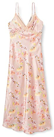 Hope & Ivy The Saffron Plunge Front Maxi Cami Dress with Cross Over Lace Trim in Soft Floral