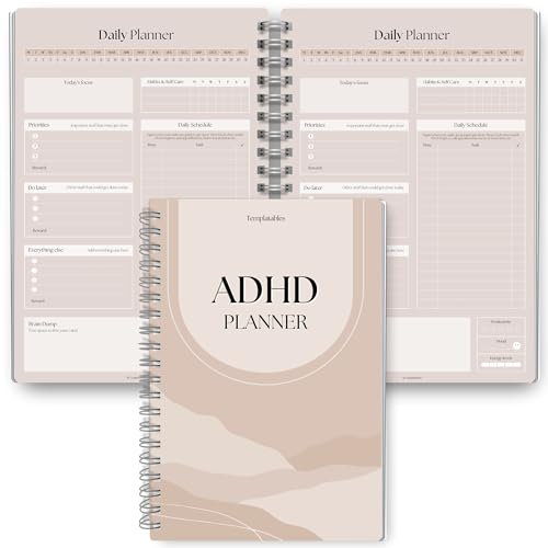 ADHD Daily Planner for Neurodivergent Adults - Productivity Daily Planner & Task Management to Stay Organized and Focused (Lux)