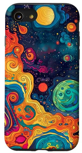 iPhone SE (2020) / 7 / 8 Trippy Psychedelic Space Art Case