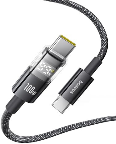 Baseus USB C Cable, 100W 5A Fast Charging USB C