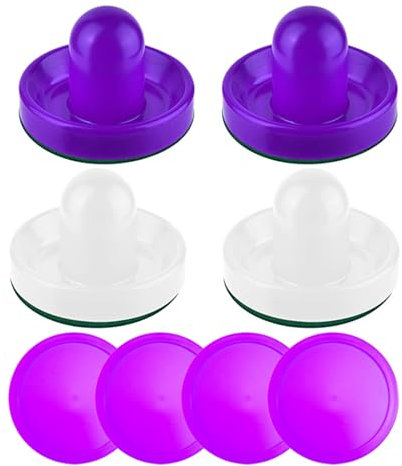 BAYORE Air Hockey Pusher Und Air Hockey Paddle Ersatz Pucks Pusher Für Spieltischausrüstung Air Hockey Pusher Pucks Set Eishockey Pusher Pucks