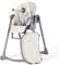 Allis Baby Lola Adjustable Folding High Chair with Multiple Height and Seat Positions, Removable Tray, 5 Point Harness and Toy Bar, Portable Highchair for Babies and Toddlers (Light Grey)