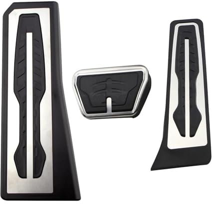 MZEER Auto Pedale Abdeckung Für B&MW 5 Series F10 F11 523i 528i 530i 535i 550i 2011–2017 Auto-Pedalabdeckung, Gasbremspedale Ruhepedale Bremse Pedalkappen(AT with Rest)