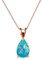 UNGUGU Blaue Opal Oval Halskette,Feueropal Wassertropfen Versilbert Zierliche Halskette