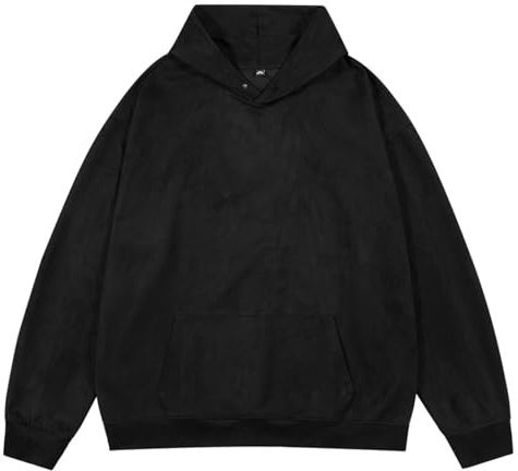 Herren Sweatshirt Mit Kapuze Aus Wildleder Mit Knopftaschen, Hoodie Warm Und Bequem, Pullover Lässige Modische, Kapuzenpullover Klassisch Aus Hochwertiger, Langarmshirt Oberteile Stilvoller Lose