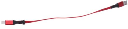Angoily Charger Cables Fast Charging 30cm Short Type c Usb Cable Red Keychain Data Cable for Travelers