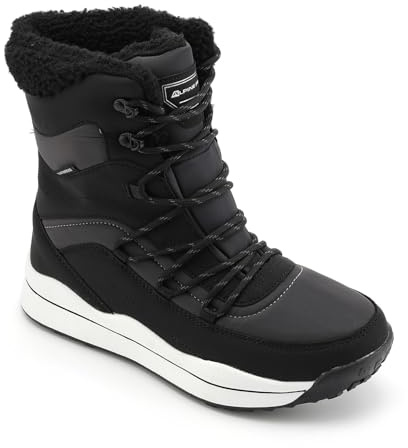 Alpine Pro Merata - Stivali invernali da donna, foderati, impermeabili, per neve e gelo, scarpe da trekking per montagna, scarpe all'aperto, stivali termici, stivali stringati