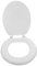 EXHUMKY Abattant Wc Mousse Épaisse Housse De Toilette Remplaçable Lunette De Toilette Allongée Confortable Accessoires Wc Élégants Et Faciles À Nettoyer
