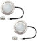 Kopinma Luces para Campana Extractora de 12 V CC y 1.5W con Enchufe el Macho, Paquete de 2 X Luces LED Empotradas para Estufa de Armario, Bombilla para Cocina