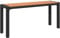 vidaXL Gartenbank 100 cm Stahl und WPC Braun und Schwarz