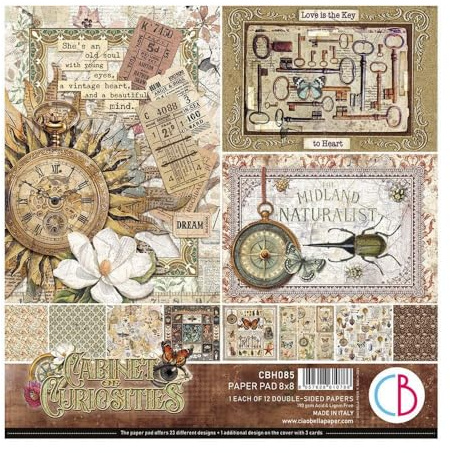 Ciao Bella Paper Pads 8 x 8 (Cabinet of Curiosities)