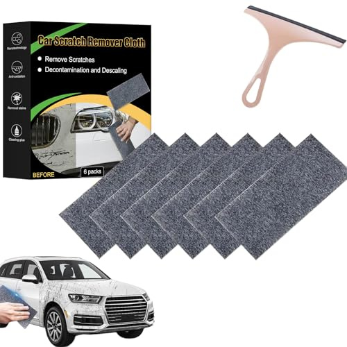Nano Sparkle Tuch Auto Kratzer Original, Nano Sparkle Tuch, Magic Tuchs Original Kaufen, für Reparatur von leichten Kratzfarben, Lackpflege (1 Box-6pcs)