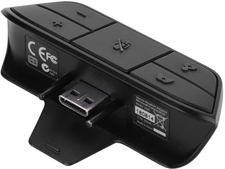 TIKATARER Ein Stereo-Headset-Adapter, Kabelgebundener 3,5-mm-Klinken-Headset-Adapter, Chat--Lautstärkeregler-Zubehör, Ideal für Einen Controller, Synchronisierung von Spiel und Chat