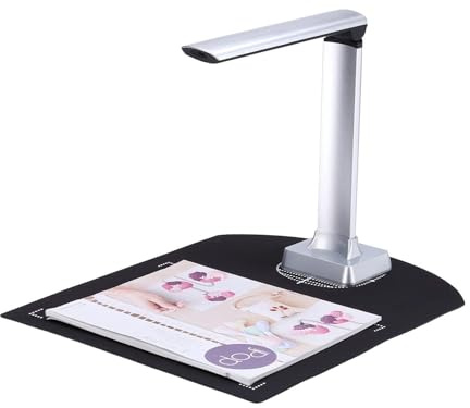 BK31 Tragbarer Dokumentenkamera-Scanner, USB 2.0, HD, 10 Megapixel, Hochgeschwindigkeitsscanner, Aufnahmegröße A4, unterstützt PDF-Format-Export mit LED-Licht, kompatibel mit für