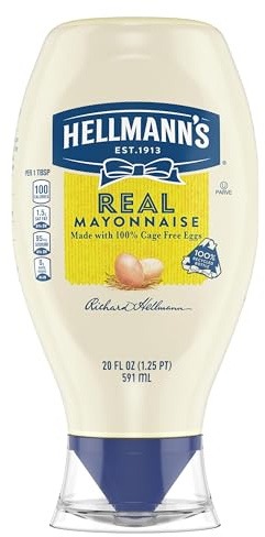 Hellmann's Squeeze Real Mayonesa 590ml 6pcs