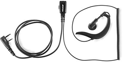 Micro-Kopfhörer mit Haken für Walkie-Talkies Kenwood oder Dynascan