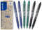 PILOT FriXion Clicker 0.7 – 6 Stück – Farben 2x Blau/Schwarz/Grün – Radierbarer, nachfüllbarer Gel-Tintenroller mit Druckmechanik und thermosensitiver Tinte, mittlere Spitze
