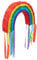 Goodtimes Pinata Regenbogen 37cm hoch Partyspiel Zum Befüllen mit Süßigkeiten und zerschlagen Als Geschenkidee für Geburtstag Hochzeit JGA