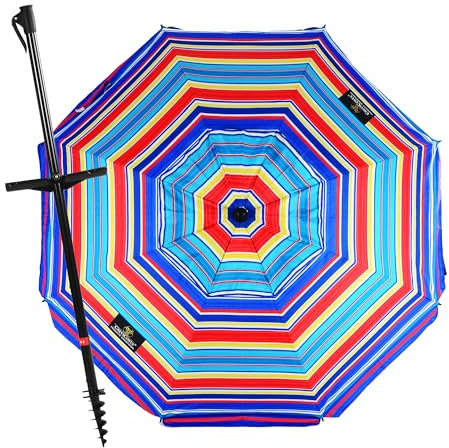 CREVICOSTA QUALITY MARK MARCAS DE CALIDAD - Sombrilla PRESTIGE 200 cm - con Espiral y manetas. 8 Varillas (Multifusión)