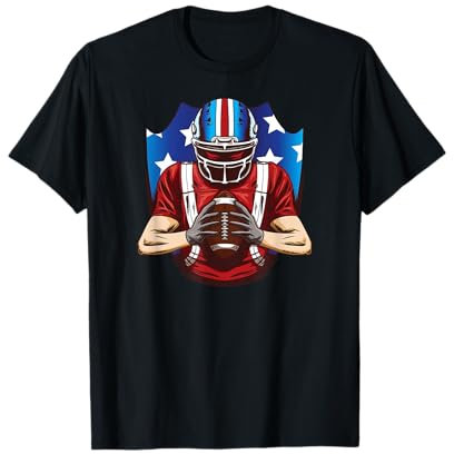 American Football Spieler Athleten Fan US Sport T-Shirt