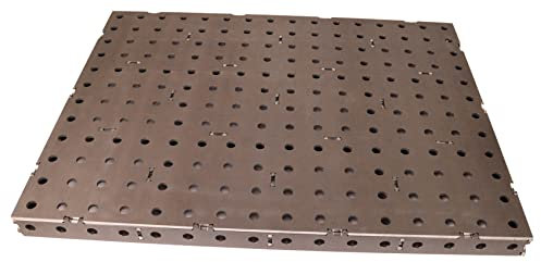 WELDINGER Schweißtischplatte 800x600x50 mm Bausatz mittel 10-teilig mit 16 mm Lochsystem (Schweißtisch Werktisch Werkbank)