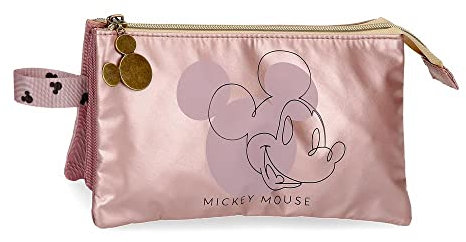 Disney Mickey Outline Triple Pink Tasche 22 x 12 x 5 cm Polyester