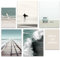 Hambient Tableau Decoration Murale Salon - SANS Cadre - Decoration Chambre - Tableaux, Posters et Arts Décoratifs - Deco Maison, Cuisine, Bureau (Plage Surf Mer, 4 x 30x40, 2 x 21x30 cm)