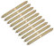 sourcing map Lot de 24 boulons de suspension autotaraudeuses à double extrémité 4 x 40 mm pour connexion du bois