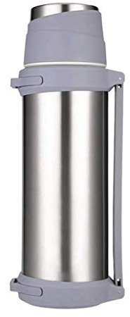 KLZUOPT Flacon Isotherme Isolation Timbale Isolation en Acier Inoxydable Ménage Grande Capacité Thermos Pot Extérieur Voyage Bouilloire Pot pour Voyage Thermos (Argent)