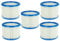 vhbw Set 5x Replacement Filters compatible with Bosch GAS 15, GAS 20, GAS 16, GAS 17, GAS 18, GAS 19 Vacuum Cleaner - Cartridge Filter