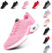 Hitmars Scarpe da Running Corsa Donna Respirabile Leggero Fitness Scarpe da Ginnastica Sportive Running Sneakers Basse Interior Casual all'Aperto Rosa EU 42