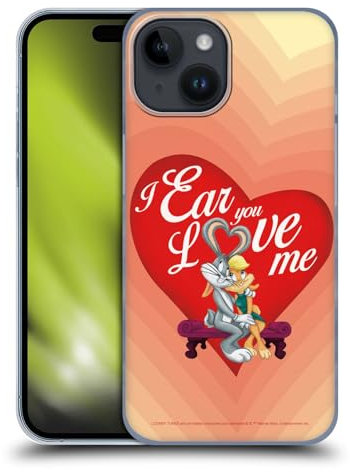 Head Case Designs Offizielle Looney Tunes Bugs Bunny Love Lola Bunny Staffel Harte Rueckseiten Handyhülle Hülle Huelle kompatibel mit Apple iPhone 15