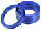 A ABSOPRO Radnaben-Zentrierringe OD 72,6 mm auf ID 57,1 mm Radnaben-Zentrierringe Radsitz-Zentrierungsabstandshalter aus Aluminiumlegierung Blau (Set aus 4 Stück)