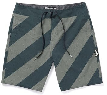 Volcom Herren Standard Mod Tech Boardshorts, 48,3 cm, Schwarz, 30 cm