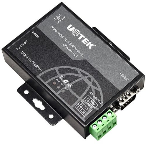 QTAZMJPB Der serielle Geräteserver UT-6601H 0/100M TCP/IP zu RS-232/485/422 unterstützt dynamische IP und statische IP des Gateway-Agent-Servers