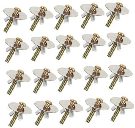 PLAFOPE 30 Set vite di fermo del nido dell'uccello supporto per pappagallo guarnizioni di fissaggio Accessori per box di riproduzione chiusure per nidi di uccelli dadi ad alette Metallo