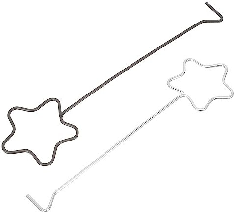 ULDIGI 2stücke Kerzen Zubehör Sterne Design Kerzenlöscher Haken Kerzen Trimmen Haken Docht Dipper Haushaltsbedarf